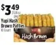 Pioneer Supermarkets Yupi Hash Brown Patties offer