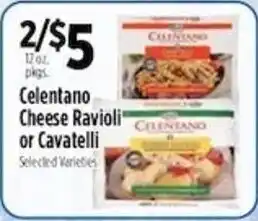 Pioneer Supermarkets Celentano Cheese Ravioli or Cavatelli offer