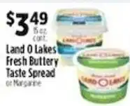 Pioneer Supermarkets Land O Lakes Fresh Buttery Taste Spread offer