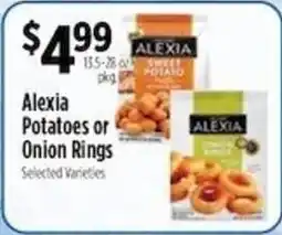 Pioneer Supermarkets Alexia Potatoes or Onion Rings offer
