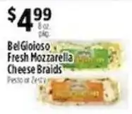 Pioneer Supermarkets BelGioioso fresh mozzarella cheese braids offer