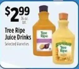 Pioneer Supermarkets Tree Ripe Juice Drinks offer