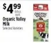 Pioneer Supermarkets Organic Valley Milk offer
