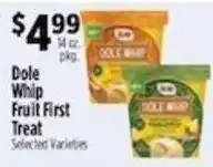 Pioneer Supermarkets Dole Whip Fruit First Treat offer