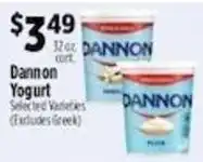 Pioneer Supermarkets Dannon Yogurt offer