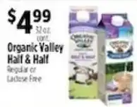 Pioneer Supermarkets Organic Valley Half & Half offer