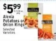 Met Foodmarkets Alexia Potatoes or Onion Rings offer