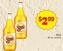 Supermercado Nuestra Familia Sol 32 oz. bottle offer