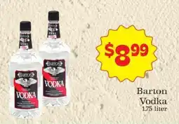 Supermercado Nuestra Familia Barton Vodka offer