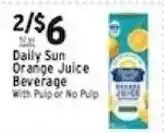 Met Foodmarkets Daily Sun Orange Juice Beverage offer