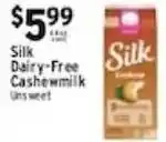 Met Foodmarkets Silk Dairy-Free Cashewmilk Unsweet offer