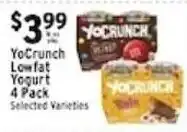 Met Foodmarkets Yocrunch lowfat yogurt offer