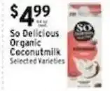 Met Foodmarkets So Delicious Organic Coconutmilk offer