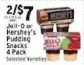 Met Foodmarkets Jell-O or Hershey's Pudding Snacks offer