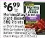 Met Foodmarkets Morningstar Farms Plant-Based BBQ Ribs or Chick'n Breasts offer