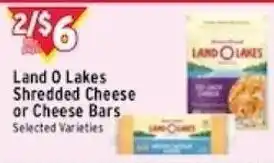 Met Foodmarkets Land O Lakes Shredded Cheese or Cheese Bars offer