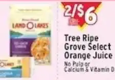 Met Foodmarkets Tree Ripe Grove Select Orange Juice offer