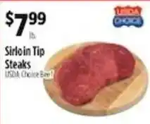 Pioneer Supermarkets Usda Choice Sirloin in Tip Steaks offer