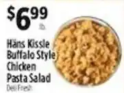 Pioneer Supermarkets Hans Kissle buffalo style chicken pasta salad offer