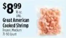 Pioneer Supermarkets Great American Cooked Shrimp offer