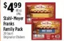 Pioneer Supermarkets Stahl-Meyer Franks Family Pack offer