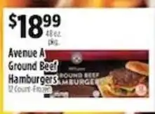 Pioneer Supermarkets Avenue A Ground Beef Hamburgers offer