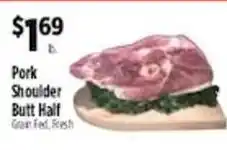 Pioneer Supermarkets Pork Shoulder Butt Half offer
