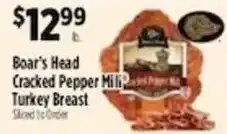 Pioneer Supermarkets Boar's Head Cracked Pepper Mill Turkey Breast offer