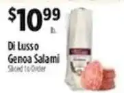 Pioneer Supermarkets Di Lusso Genoa Salami offer