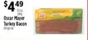 Pioneer Supermarkets Oscar Mayer Turkey Bacon offer