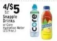 Met Foodmarkets Snapple Drinks or Core Hydration Water offer