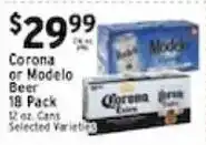 Met Foodmarkets Corona or Modelo Beer offer
