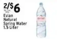 Met Foodmarkets Evian natural spring water offer