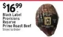 Met Foodmarkets Black Label Provisions Reserve Prime Roast Beef offer