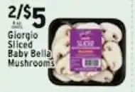 Met Foodmarkets Giorgio sliced baby bella mushrooms offer