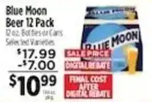 Pioneer Supermarkets Blue Moon Beer offer