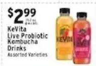 Met Foodmarkets KeVita Live Probiotic Kombucha Drinks offer