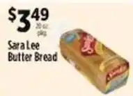 Pioneer Supermarkets Sara Lee Butter Bread offer