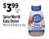 Pioneer Supermarkets Spice World Easy Onion offer