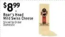 Met Foodmarkets Boar's Head Mild Swiss Cheese offer