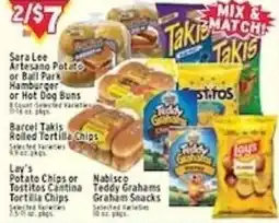 Met Foodmarkets Sara Lee Artesano Potato or Ball Park Hamburgers or Hot Dog Buns offer