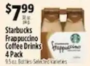 Pioneer Supermarkets Starbucks frappuccino coffee drinks offer