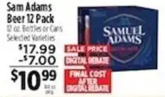 Pioneer Supermarkets Sam Adams Beer offer