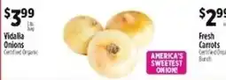 Pioneer Supermarkets Vidalia Onions offer