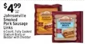 Met Foodmarkets Johnsonville smoked pork sausage links offer