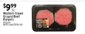 Met Foodmarkets Western Crown ground beef burgers offer