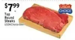 Met Foodmarkets Usda Choice Beef Top Round Steaks offer