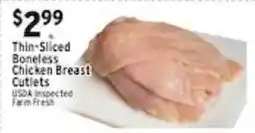 Met Foodmarkets Thin-Sliced Boneless Chicken Breast Cutlets offer