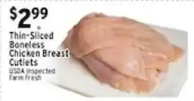 Met Foodmarkets Thin-Sliced Boneless Chicken Breast Cutlets offer