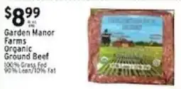 Met Foodmarkets Garden Manor Farms Organic Ground Beef offer